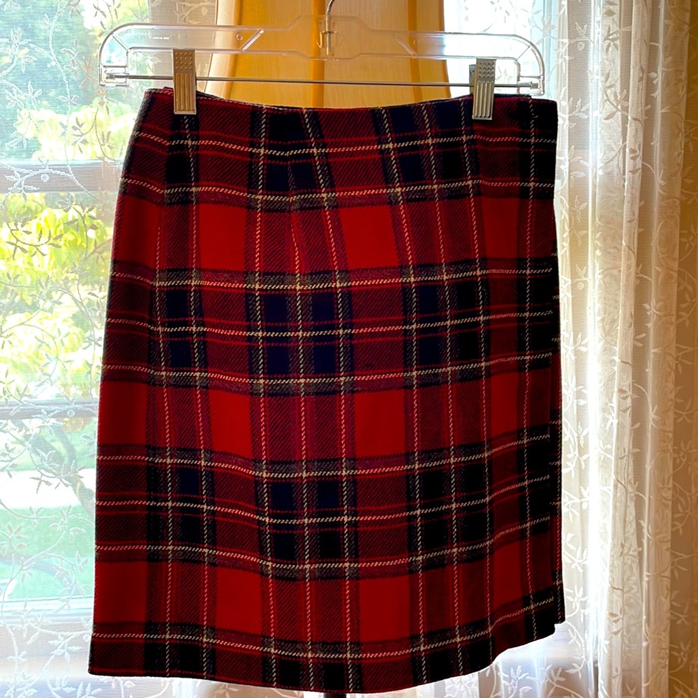 Chelsea and Cambell Plaid wraparound skirt